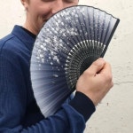 전통 부채 미니 합죽선 접기
