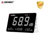 SNDWAY 벽걸이 소음 데시벨 계량기 30-130dB 디지털 사운드 레벨 dB 감지기 전문 SW-525S