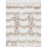 볼라레 세이브존01 아이리스 큐빅 은침 드롭 귀걸이 spe12