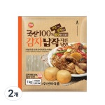 진미식품 진미 국산감자 납작 자른당면 1kg 2개
