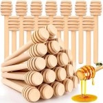 하이 퀄리티 꿀 젓는 막대 믹싱 핸들 항아리 미니 스푼 목재 주 1 10pcs