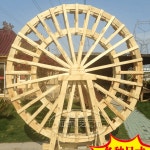 대형 물레방아 조형물 정원 펜션 공원 조경 장식품 직경 1미터의 수동 물레방아