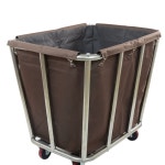 모텔 빨래 세탁물 카트 수거함 이동식 수건 보관함