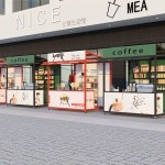 플리마켓가판대 시식대 이동식매대 포장마차 행사매대