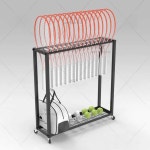 배드민턴 라켓 진열대 꽂이 정리 거치대 걸이 선반 홀더 수납 동호회 테니스 실내