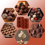 6칸 반구형 실리콘 몰드로 Magical Treats 만들기 - 핫 초콜릿 밤 등에 적합