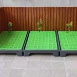 대형견 배변판 소변 그린 유닛 화장실 C 1장 한쪽 벽면 잔디색 메