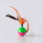 미란다 고양이 장난감 오뚝 깃털 달린 쥐돌이