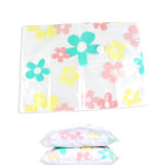 진공 압축팩 꽃무늬 중형 의류정리 이불비닐봉투 자취