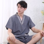 찜질복 황토 사우나복 세트 찜질방옷 개량한복