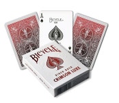 바이시클 Bicycle MetalLuxe 플레잉 카드 - 크림슨 1개