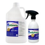 크로바케미칼 크로바 메디팜스 고수준 살균소독제 500ml 스프레이 + 4L 리필