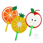 사헌 과일 부채 3종 유치원만들기키트 미술만들기