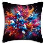 클래식 만화 애니메이션 스머프 베개 커버 소파 장식 양면 인쇄 13 1개 H PC70x70cm 28x28in 156HY913G10
