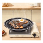 미니석쇠 가정용 숯불화로 미니 삼겹살 숯불 그릴 불판 닭갈비판 바비큐 원형 캠핑 화로