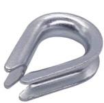Pack of 10 Wire Rope Thimble Galvanised Steel 1 4 6 DIN Cable Wire Rope Thim 6899B