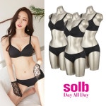 솔브 솔브 노와이어핏 브라햄팬티 3세트 SSET321 80C-95 3