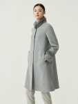 올리비아로렌 밍크퍼 배색 A라인코트 090 04 VOPEAXWA411 390216