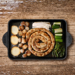 800도씨 800도씨 시즈닝 사각 주물 무쇠 고기불판