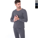 남성 라운드넥 내복 상의 하의 세트 겨울 이너 내의