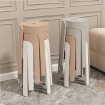 플라스틱 의자 스툴 보관편한 간이의자 1 두꺼운 LHF 소재 2개입 창리 800근