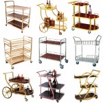 고급 서빙카트 호텔 음료 트레이 디저트 트롤리 럭셔리 웨건