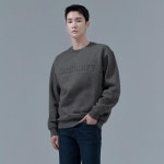 체이스컬트 남성 엠보프레스 기모 맨투맨 티셔츠- CFRK5122D09