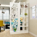 식당 입구 파티션 간이 병풍 스크린 벽 현관 칸막이 장미상운 높이 120 폭 한짝