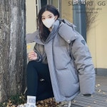 여성 겨울 후드 루즈핏 패딩 점퍼 학생룩 캐주얼 데일리 J0399