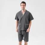 사우나복 순면 찜질방옷 숯가마 황토방 남녀공용 세트 F 남성