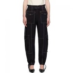 GANNI 가니 라이트 슬러브 포켓 슬랙스 SS23092831A 2309283