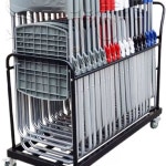 접이식 의자 보관대 사이즈 일반 정리함 이동 수납 카트 행사용 1 6단 기본