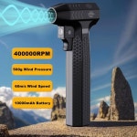 200000 RPM 공기 송풍기 60 메터 초 고속 폭력 터보 제트 500g 풍압 눈 부는 먼지 떨이 청소 팬