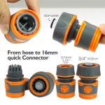 5PCS 1 2 3 4 정원 호스 익스텐더 튜브 커넥터 용 어댑터 퀵 파이프