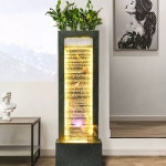 실내 분수대 조경시설물 대형 LED 실내분수 인테리어