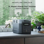 ECO 플로우 DELTA 2 휴대용 발전소 LiFePO4 h ECO 플로우 태양광 발전소 태양광 발전기 1024W 1800W