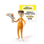 BendyFigs 미니언즈 빅터 벡터 퍼킨스