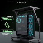 컴퓨터 본체 거치대 2단 선반 수납장 프린터 철제