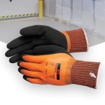 라텍스 코팅 방수 방유 논슬립 기모내피 작업장갑 M