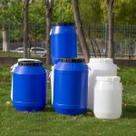 원료보관 플라스틱통 50L 대용량 용기 플라스틱 보관통 원형