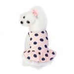 JJPETS 강아지 여름 옷 원피스 애견 드레스 스커트 도트 1개