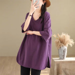 POMTOR 반팔 티셔츠 여 루즈핏 슬림핏 여름 심플 캐주얼 상의