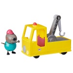 페파피그 Peppa Pig Granddad Dog s 견인 트럭 건설 차량 피규어 세트 만 3세 이상 남아 여아용 미취학 아동용 장난감