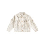 루이스미샤 24FW 키즈 플로럴 로우니 가디건 크림 CREAM C0012