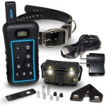 Pet Resolve 리모컨이 반려견 트레이닝 칼라 - 3960피트 사냥 표준 탈착식 충격 LED 조명 진동 나무껍