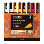 새로운 Uni Posca 마커 세트 아크릴 수성 페인팅 아트 도구 1 82 중간 펜 8 개 PC5M