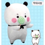 하나둘 판다 이모티콘 피겨 2차원 애니메이션 굿즈 쿠션 캐릭터 털 쿠션 인형 생일 선물