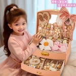 공주메이크업박스 메이크업세트 고급 화장품 헤어 액세서리 세트 인터넷 연예인 6 소녀 의식 선물 상자 작