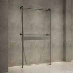 세탁소 수선집 의류행거 디스플레이 벽부형 선반