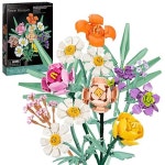 감각발달블록 교실놀이 블록장난감 사고력 해원 꽃 꽃다발 빌딩 세트 크리 에이 티브 홈 6 Bouquets 1개